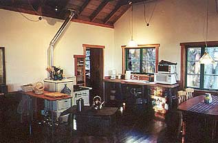 julian california big cat cabin kitchen area