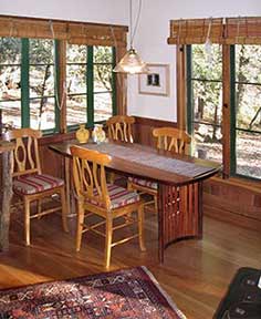 julian california big cat cabin dining room